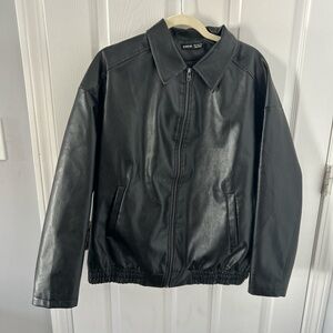 Black Faux Leather Jacket